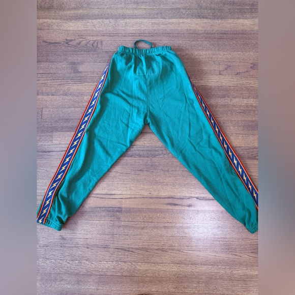 Aviator Nation Bolt Stripe Sweatpants-Kelly Green-Size XS - Picture 4 of 9